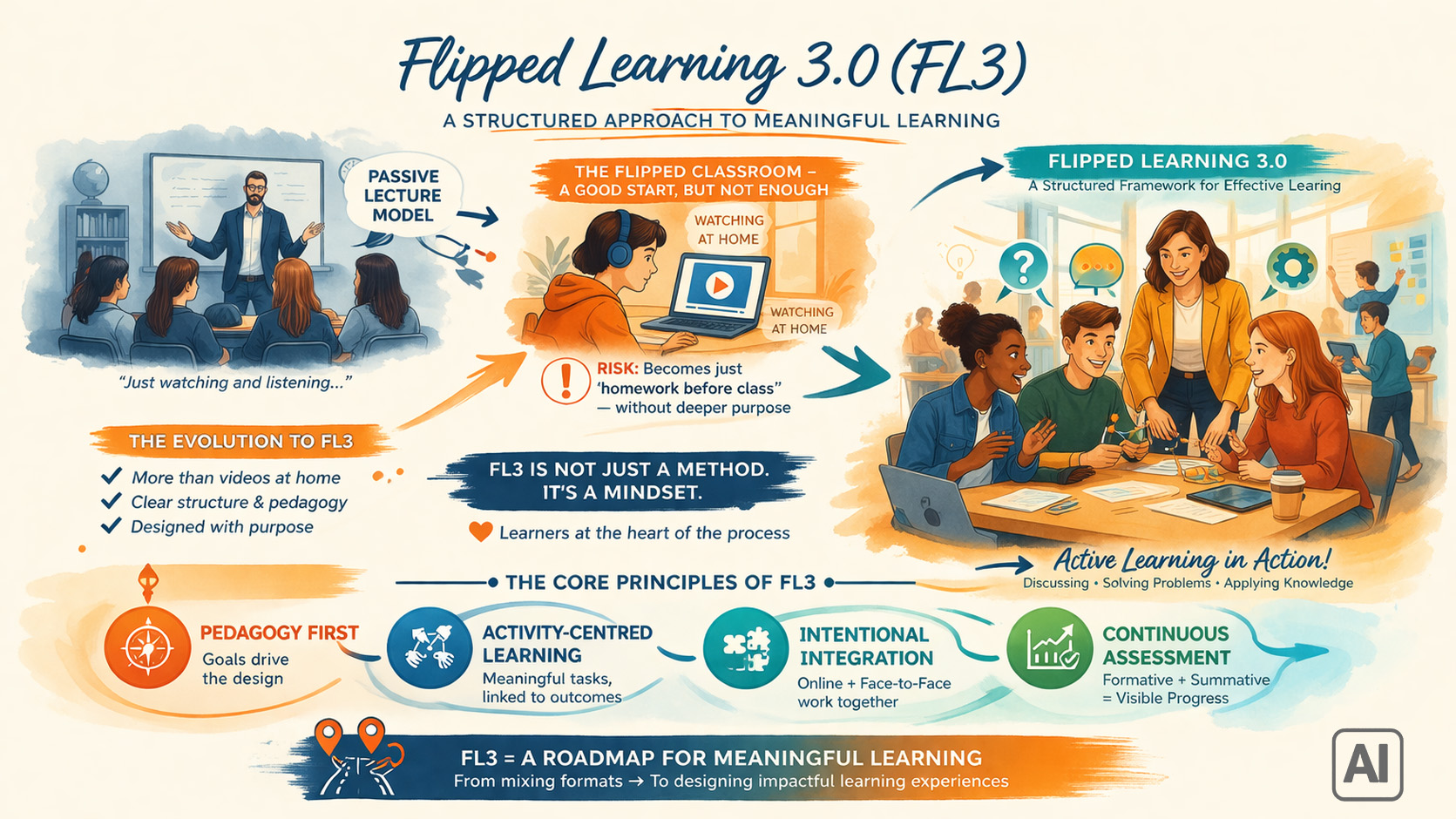 Flipped Learning 3.0 Visualisation