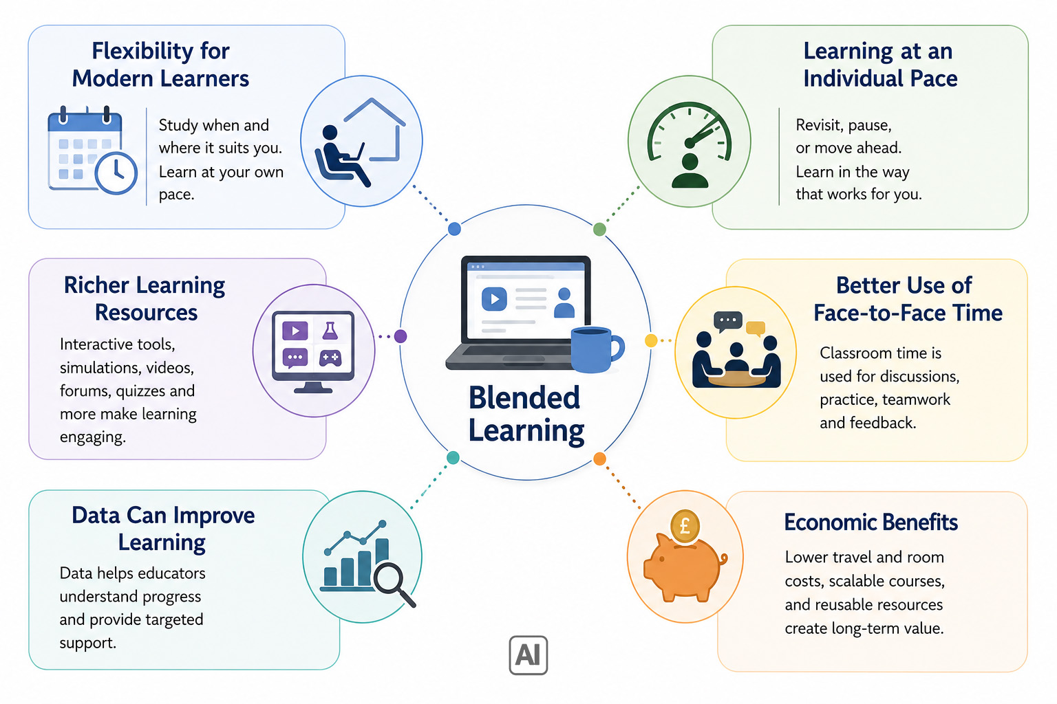 Visualisation of Blended Learning advantages